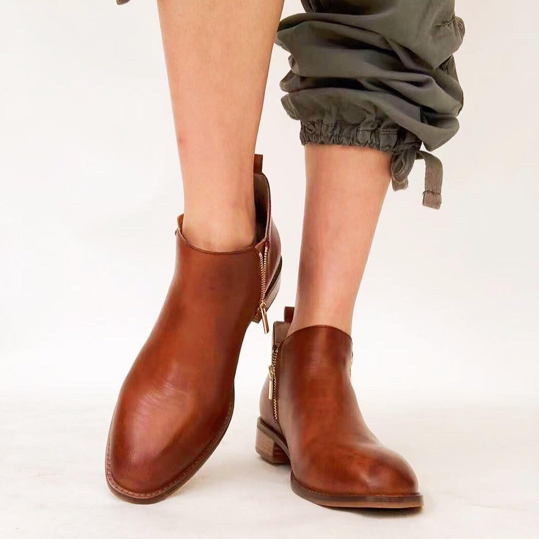 Aya Boots - Brown Leather